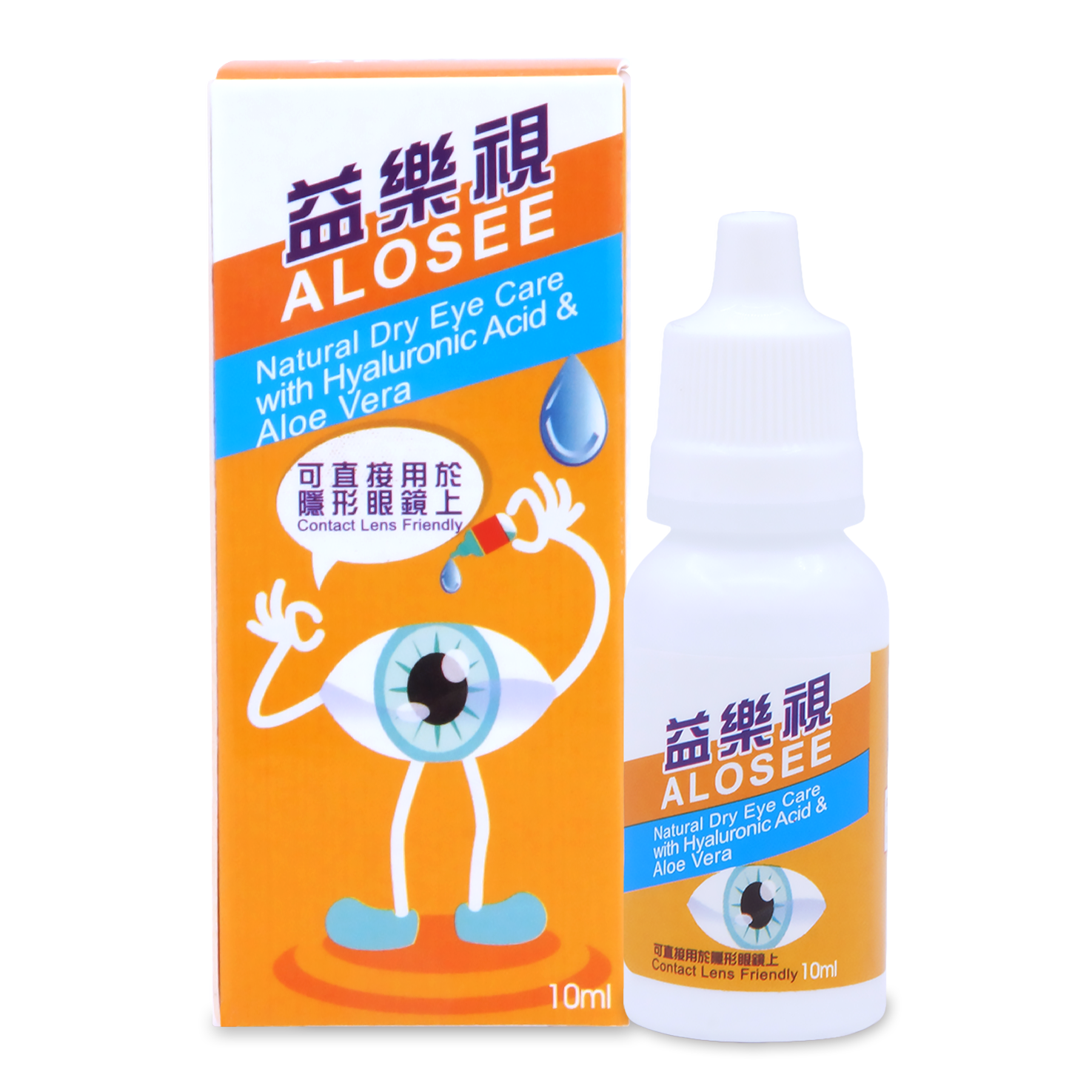 益樂視10ml Alosee Natural Dry Eye Relief with Hyaluronic Acid & Aloe Vera 10ml